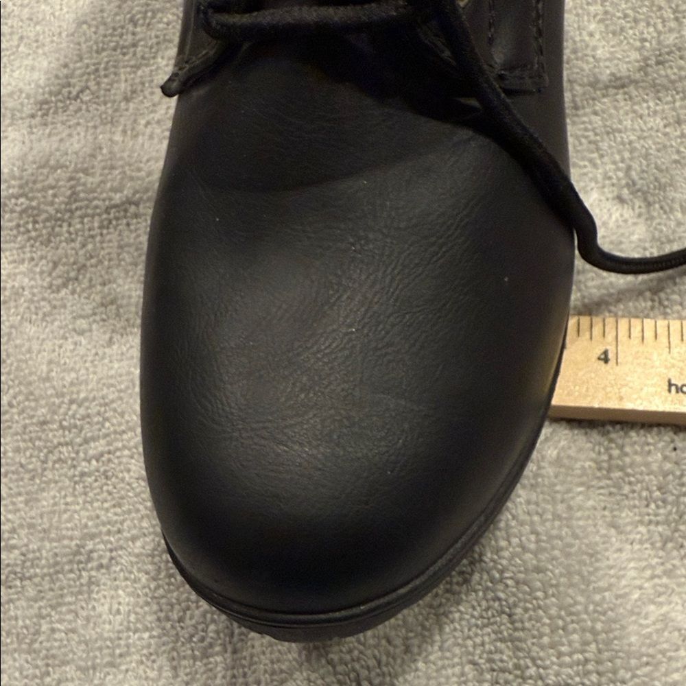 Forever 21 Black Lace-Up Chunky Heel Boots - Picture 5 of 6